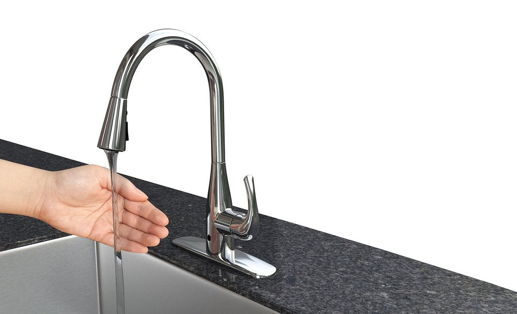 Bio Bidet Kitchen Faucet with Hands Free Motion Sensor Technology
