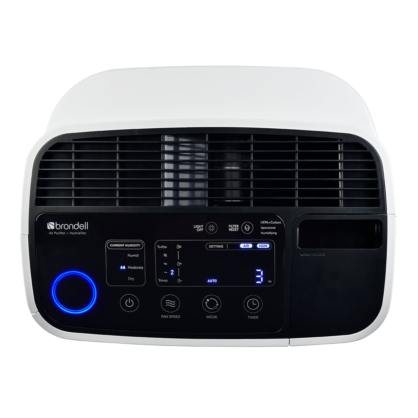 Brondell O2+ Revive TrueHEPA Premium Air Purifier + Humidifier